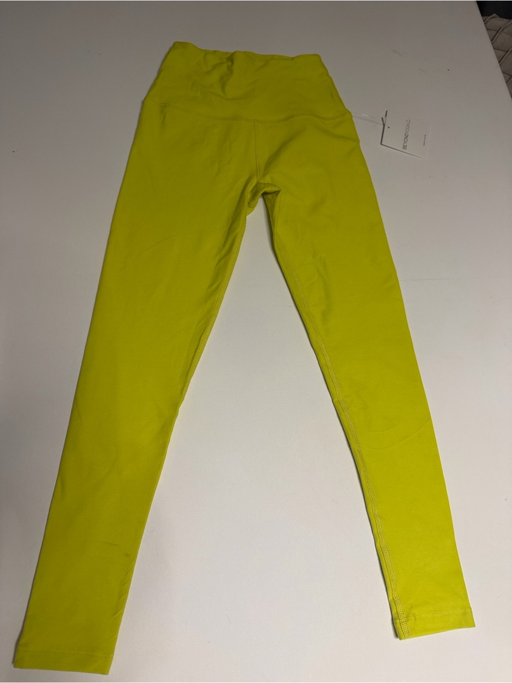 Beyond Yoga Neon Yellow High-Waist Leggings